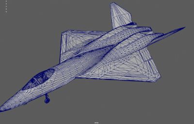 YF23隐形战斗机 军用飞机塌陷模型