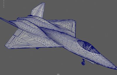 YF23隐形战斗机 军用飞机塌陷模型