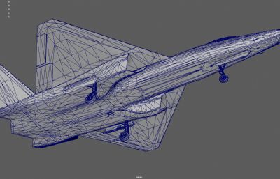 YF23隐形战斗机 军用飞机塌陷模型
