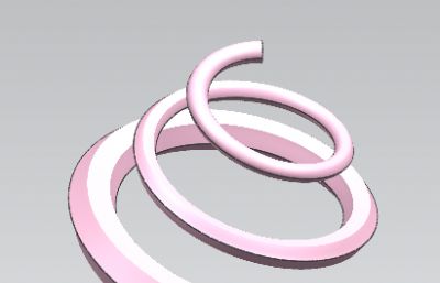 灯笼 小灯 螺旋 罩壳组合UG模型