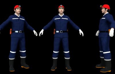 青年矿工,写实男人