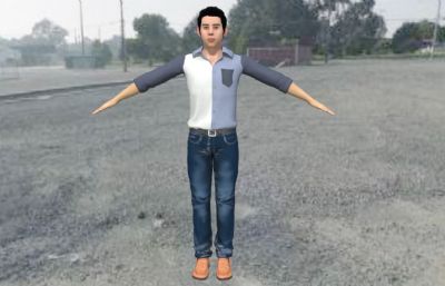 男人 秋装男子maya模型,redshift渲染器