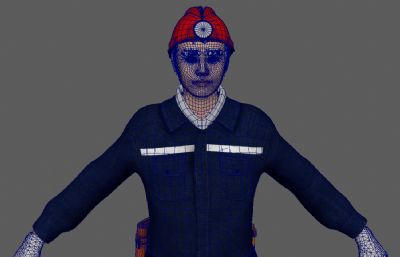 青年矿工,写实男人