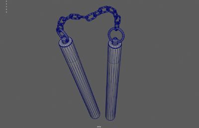 双截棍 龙纹双节棍 两节棍塌陷模型