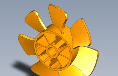 2个叶轮叶片UG模型