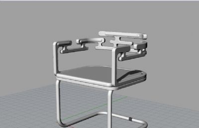 中国风复古椅子-古典原木椅子