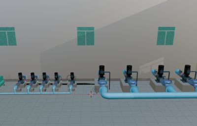 水厂泵站供水泵房