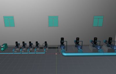 水厂泵站供水泵房