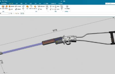 Chiappa齐亚帕小獾生成步枪stp,fbx模型