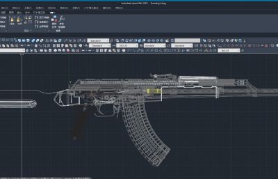 AKM Assault Rifle苏联卡拉什尼科夫集团研制的一款自动步枪