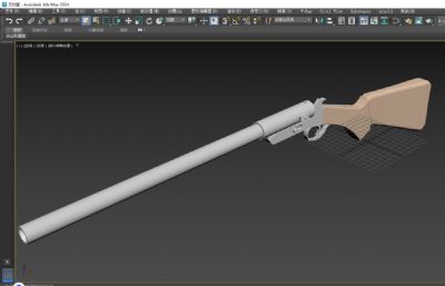 国产简单结构霰弹枪,非实物模型