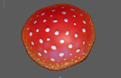 卡通蘑菇 毒蘑菇 红色蘑菇