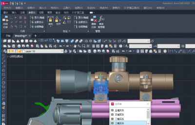 柯尔特蟒蛇手枪,带战术瞄准镜