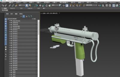 印度MSM94冲锋枪游戏道具模型