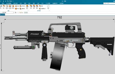 AK105全战术突击步枪套装带蛋鼓