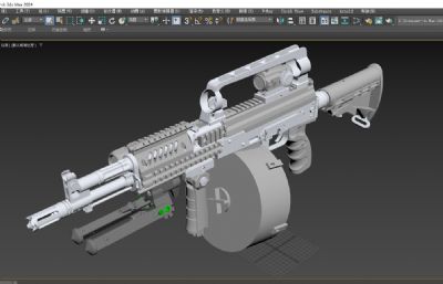 AK105全战术突击步枪套装带蛋鼓