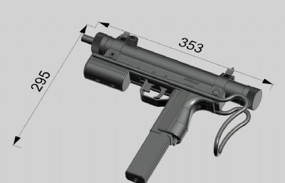 印度MSM94冲锋枪游戏道具模型