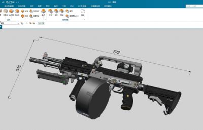 AK105全战术突击步枪套装带蛋鼓