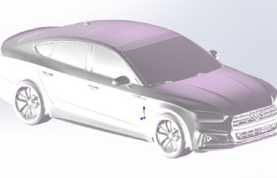 奥迪S5汽车solidworks模型