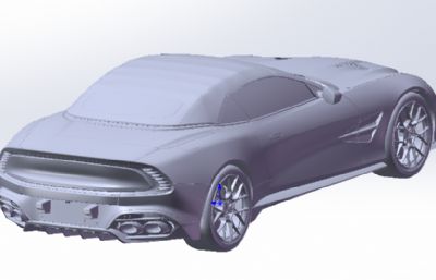 阿斯顿·马丁Volante汽车solidwork模型