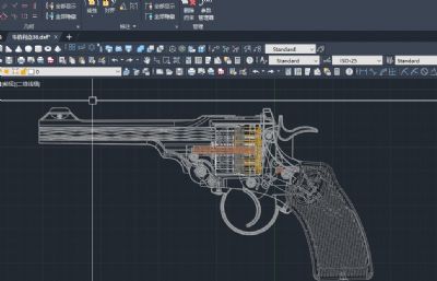 韦伯利MK4型点38口径大英帝国的左轮手枪