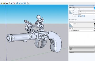 C1790安妮女王口袋袖珍燧发枪