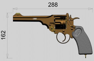 韦伯利MK4型点38口径大英帝国的左轮手枪