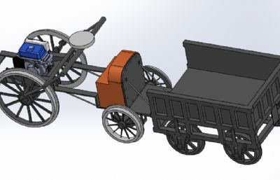 精致微型拖拉车