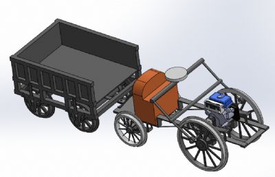 精致微型拖拉车