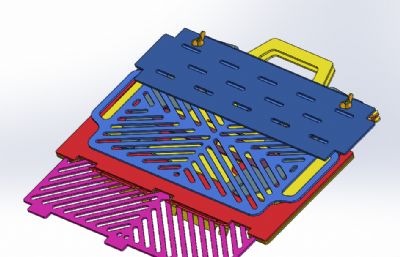 可折叠壁炉三维模型
