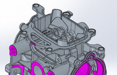 发动机缸体模型