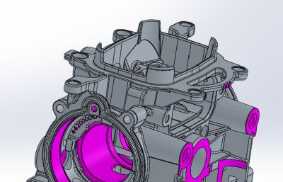 发动机缸体模型