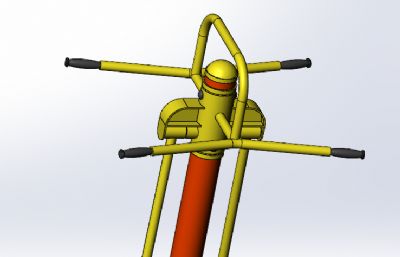 健身器材之腿部摇摆训练机