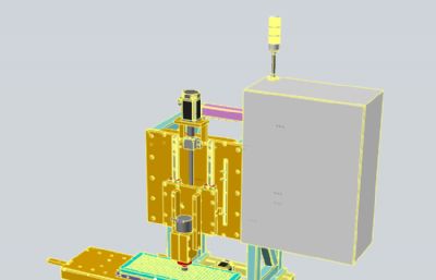 简易车间钻床三维模型