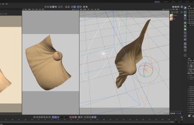 布料渲染柔软支撑,温暖编织丝绸概念小球材质电商C4D