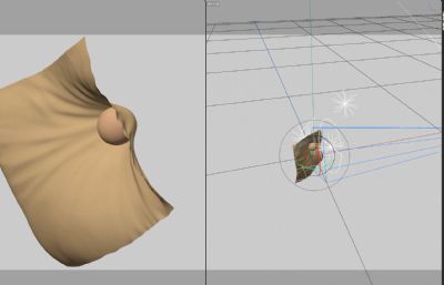 布料渲染柔软支撑,温暖编织丝绸概念小球材质电商C4D
