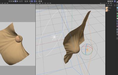 布料渲染柔软支撑,温暖编织丝绸概念小球材质电商C4D