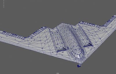 B2轰炸机 战略隐形轰炸机塌陷模型