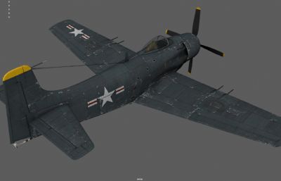 二战飞机 攻击机 航母舰载机塌陷模型