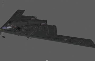 B2轰炸机 战略隐形轰炸机塌陷模型