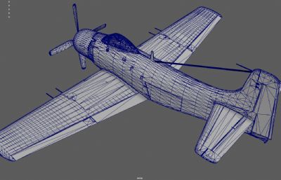 二战飞机 攻击机 航母舰载机塌陷模型