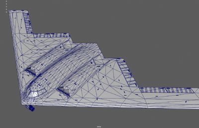 B2轰炸机 战略隐形轰炸机塌陷模型
