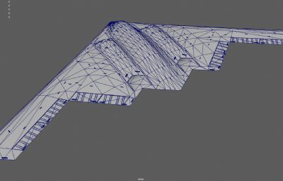 B2轰炸机 战略隐形轰炸机塌陷模型