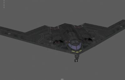 B2轰炸机 战略隐形轰炸机塌陷模型