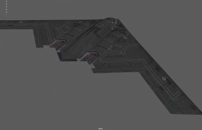 B2轰炸机 战略隐形轰炸机塌陷模型