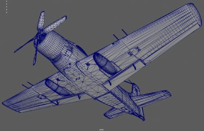 二战飞机 攻击机 航母舰载机塌陷模型