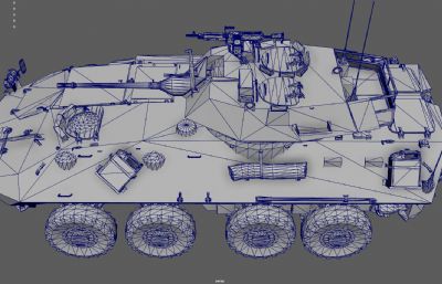 装甲车 装甲输送车 步兵战车塌陷模型