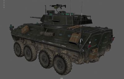 装甲车 装甲输送车 步兵战车塌陷模型