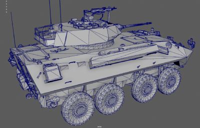 装甲车 装甲输送车 步兵战车塌陷模型