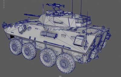 装甲车 装甲输送车 步兵战车塌陷模型